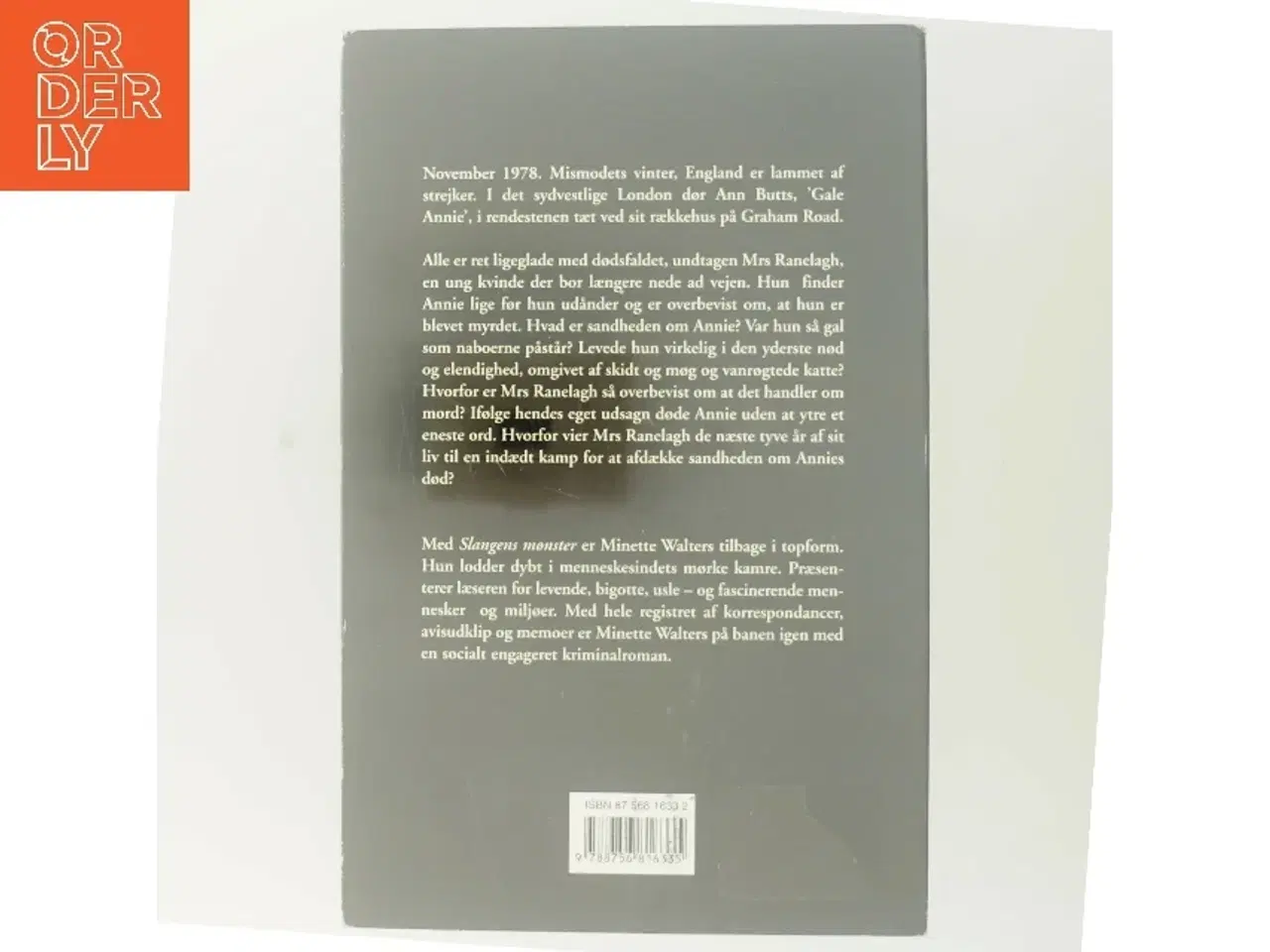 Billede 3 - Slangens mønster : kriminalroman af Minette Walters (Bog)