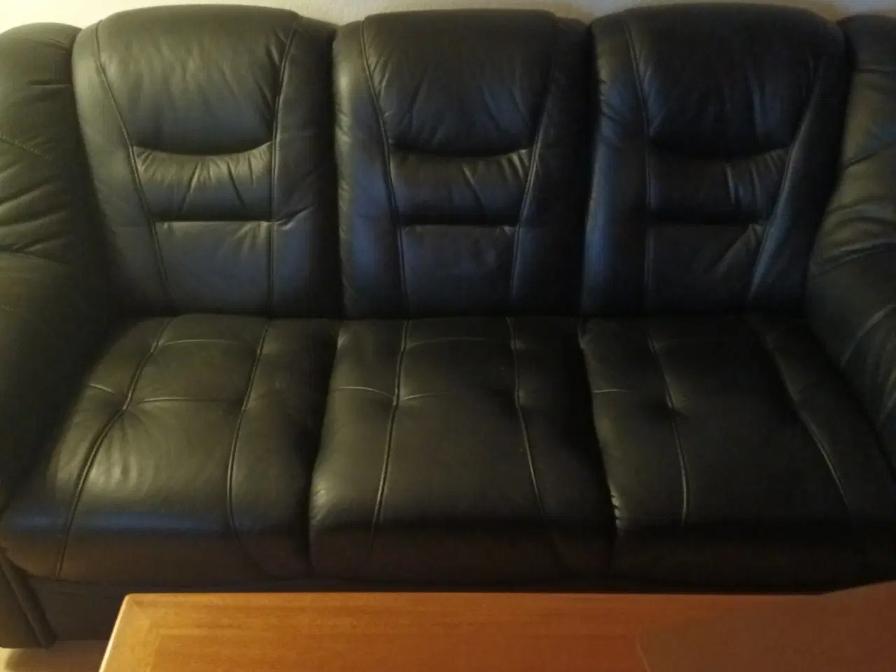 Billede 3 - Læder sofa