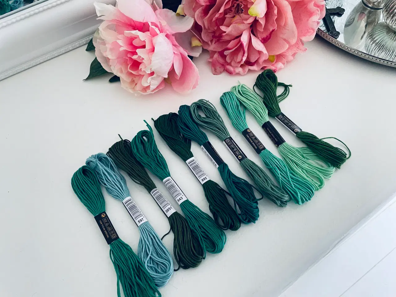 Billede 3 - Blandet broderigarn i bomuld 