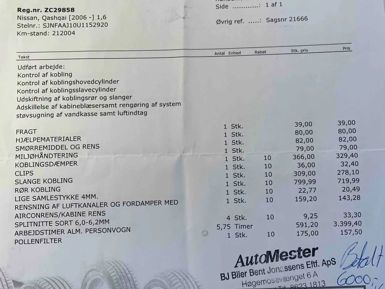 Billede 11 - Nissan qashqai 1.6benzin Panorama nysynet