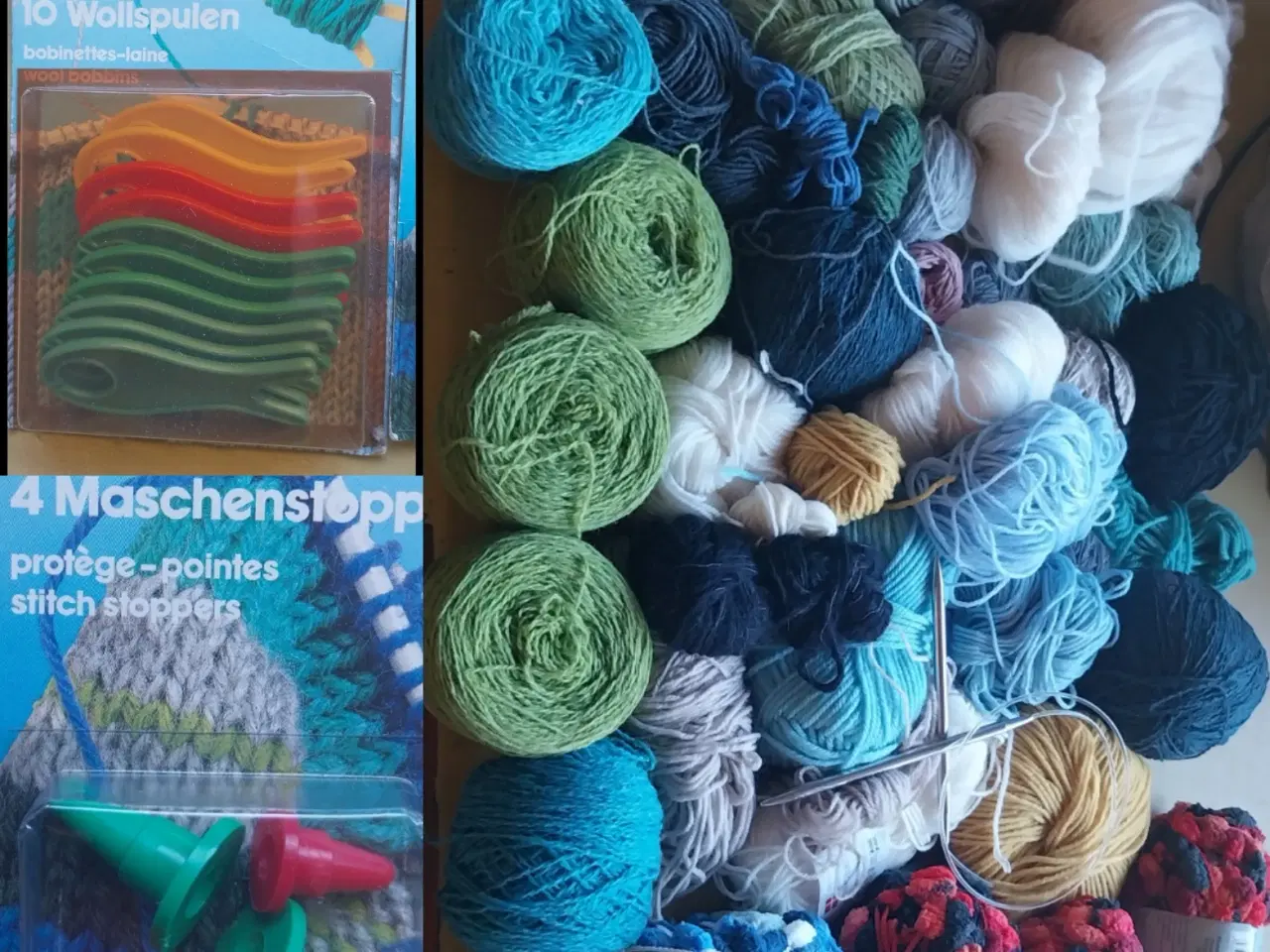 Billede 1 - Garn, Strikke 1.500g