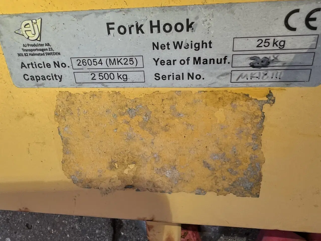 Billede 1 - Løftekrog til gaffeltruck