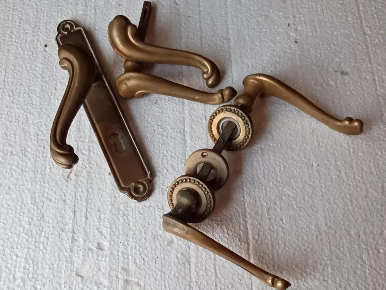 Billede 1 - Messing dørgreb.