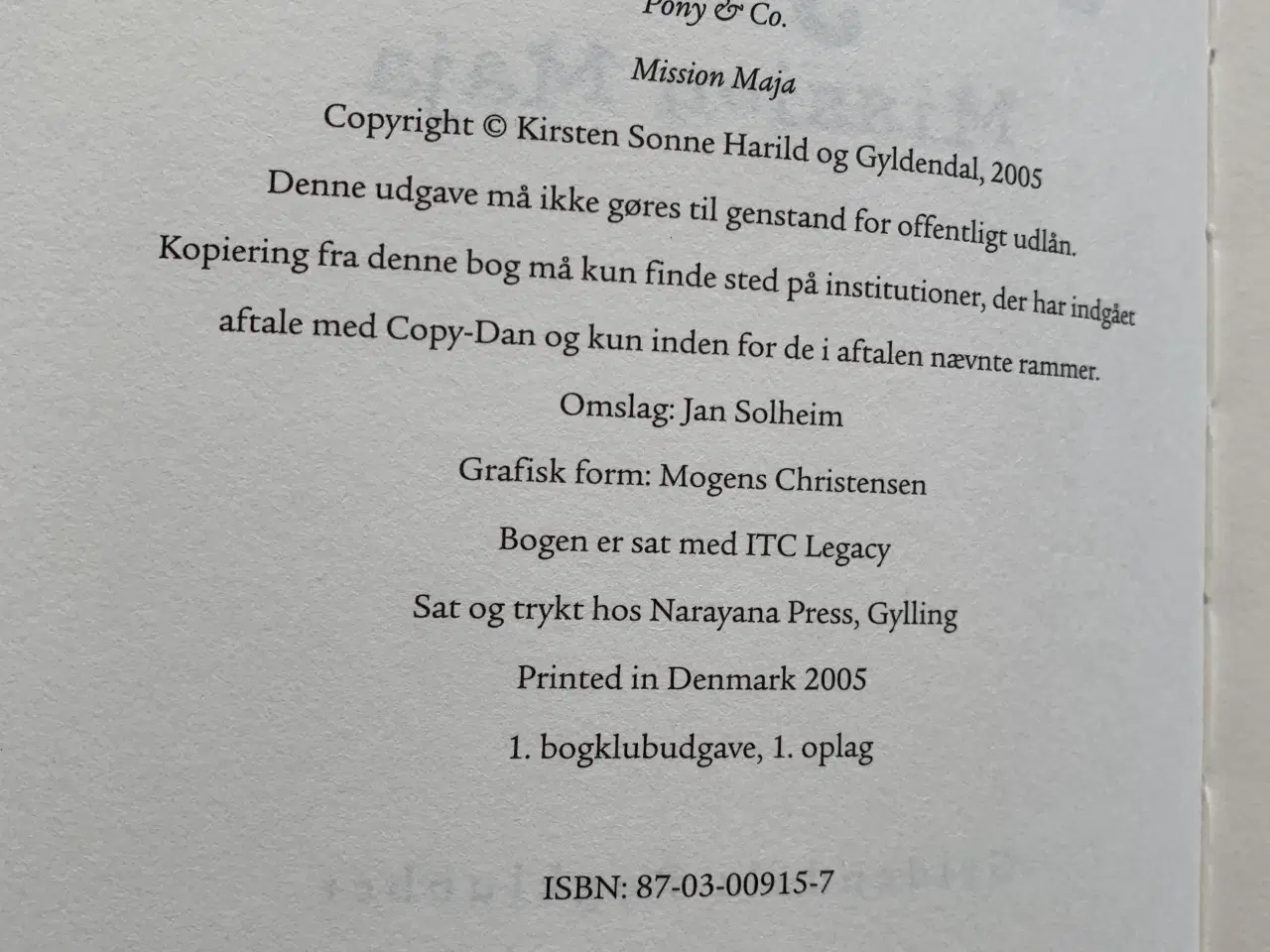Billede 3 - Pony & Co bog