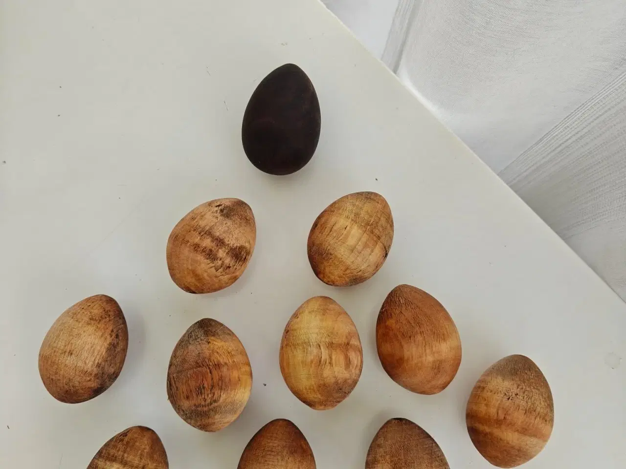 Billede 1 - Træ æg, 11 stk