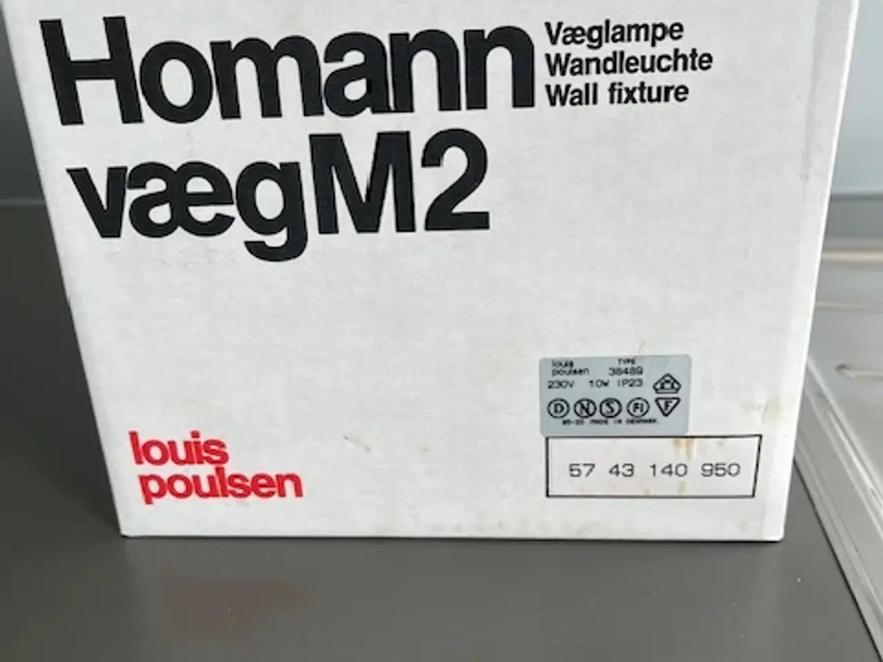 Billede 6 - Homann M2 væglampe med tilhørende husnummer skilt