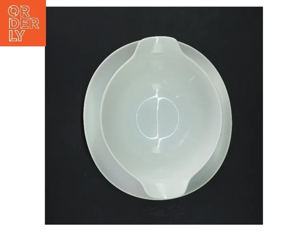 Billede 3 - Hvidpot sovseskål med underkop fra B&G (str. 18x16 cm)