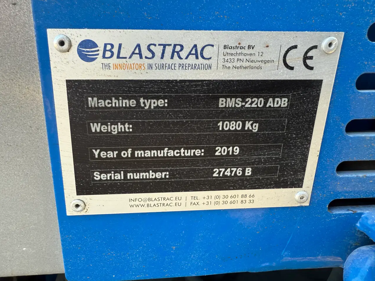 Billede 5 - Gulvstripper Blastrac BMS-220 ADB