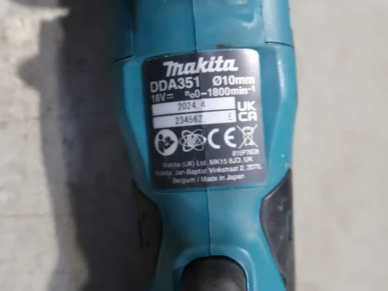 Billede 3 - 2 stk. akku håndværktøj MAKITA DTW700, DDA351 med 3 stk. batterier og lader