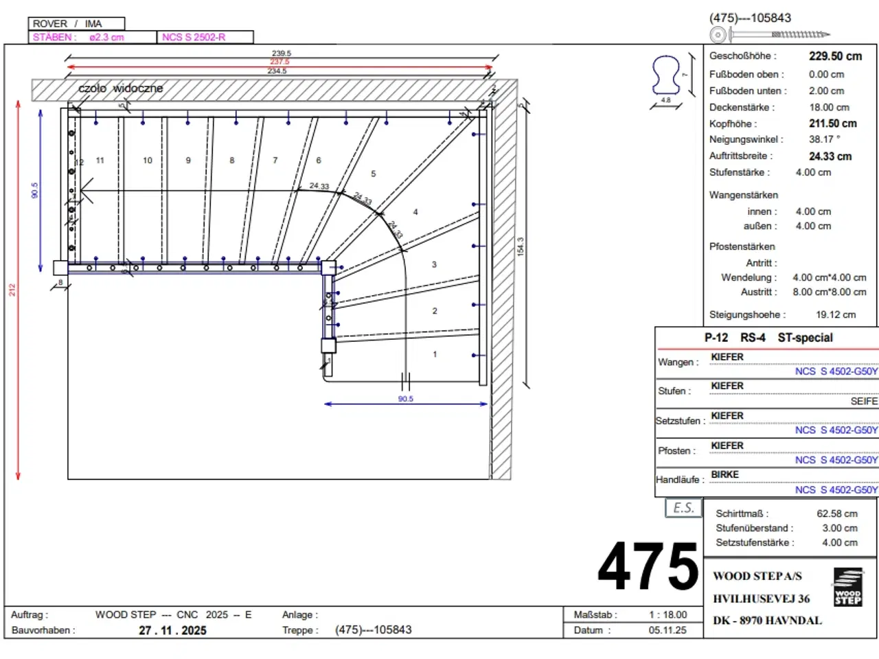 Billede 10 - Kvartsvingstrappe - fejlmålstrappe