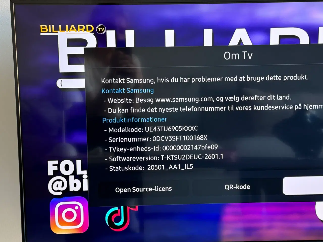 Billede 2 - 43 tommer Samsung TV 