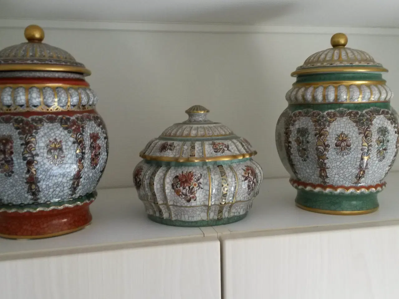 Billede 2 - 3 smukke lågkrukker fra dahl jensen