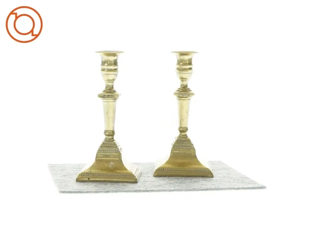 Billede 2 - 2 lysestager i messing