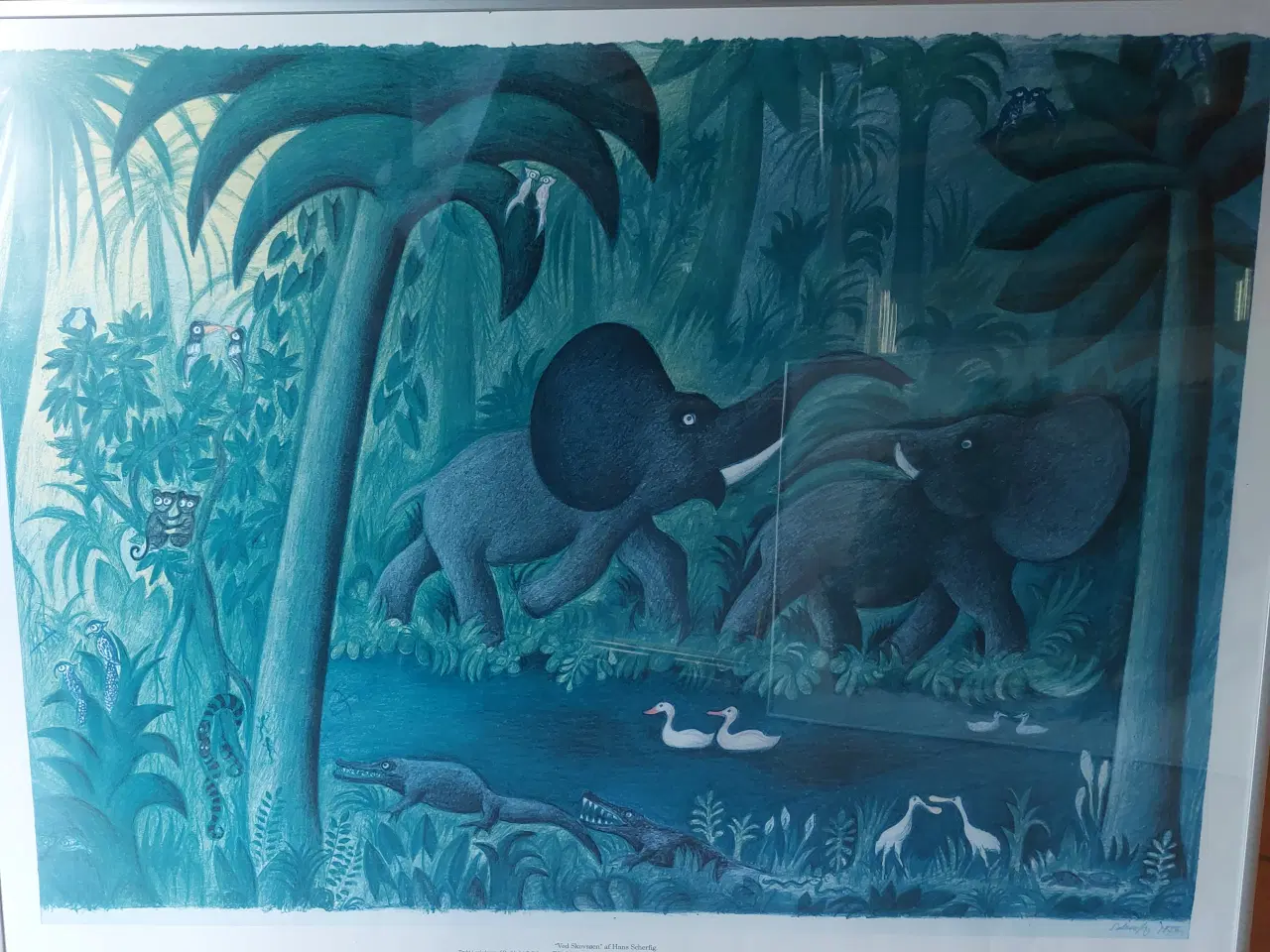 Billede 2 - HANS SCHERFIG - ( 1905 - 1979 )- VED SKOVSØEN - 