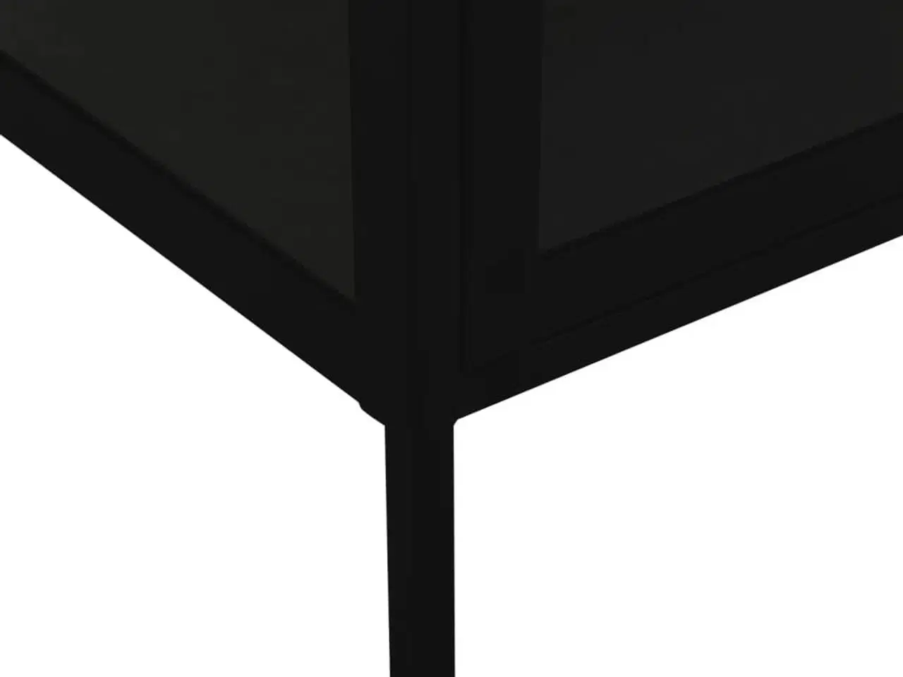 Billede 8 - Udstillingsskab 90x40x180 cm stål og hærdet glas sort