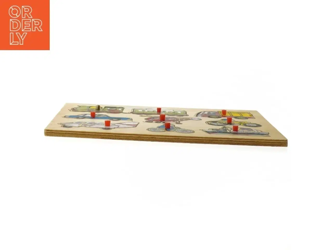 Billede 3 - Træpuslespil med køretøjer (str. 29x21 cm)