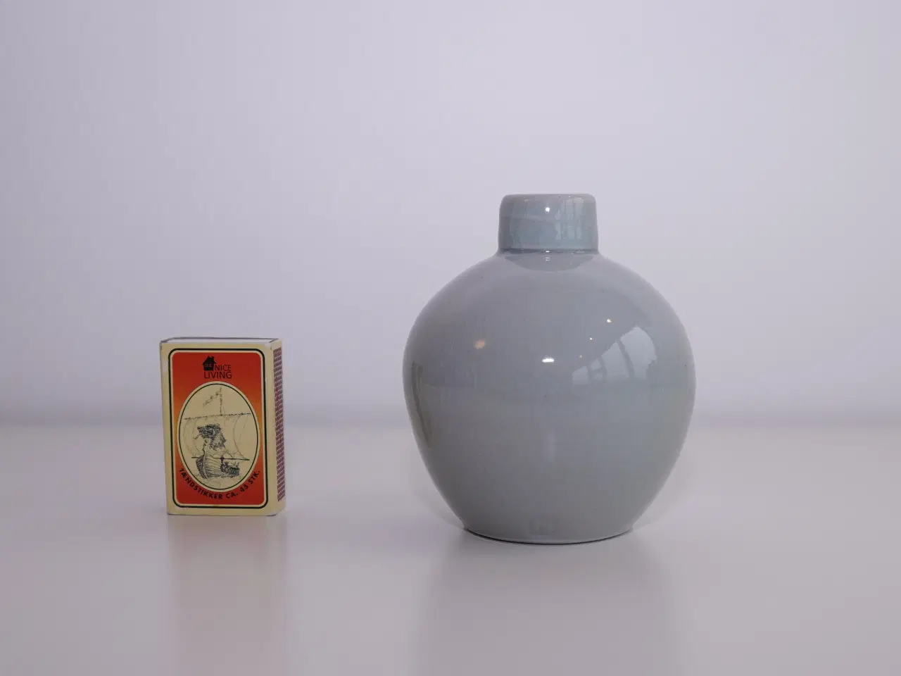 Billede 2 - Keramik vase med celadon glasur fra Potteriet