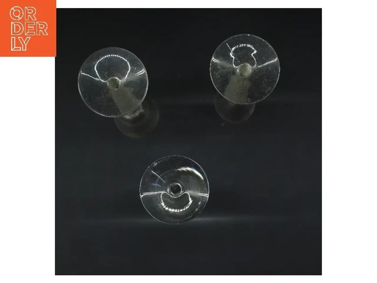 Billede 3 - Glas lysestager (str. 3 stk Ø 4,5 cm længde 22 cm)