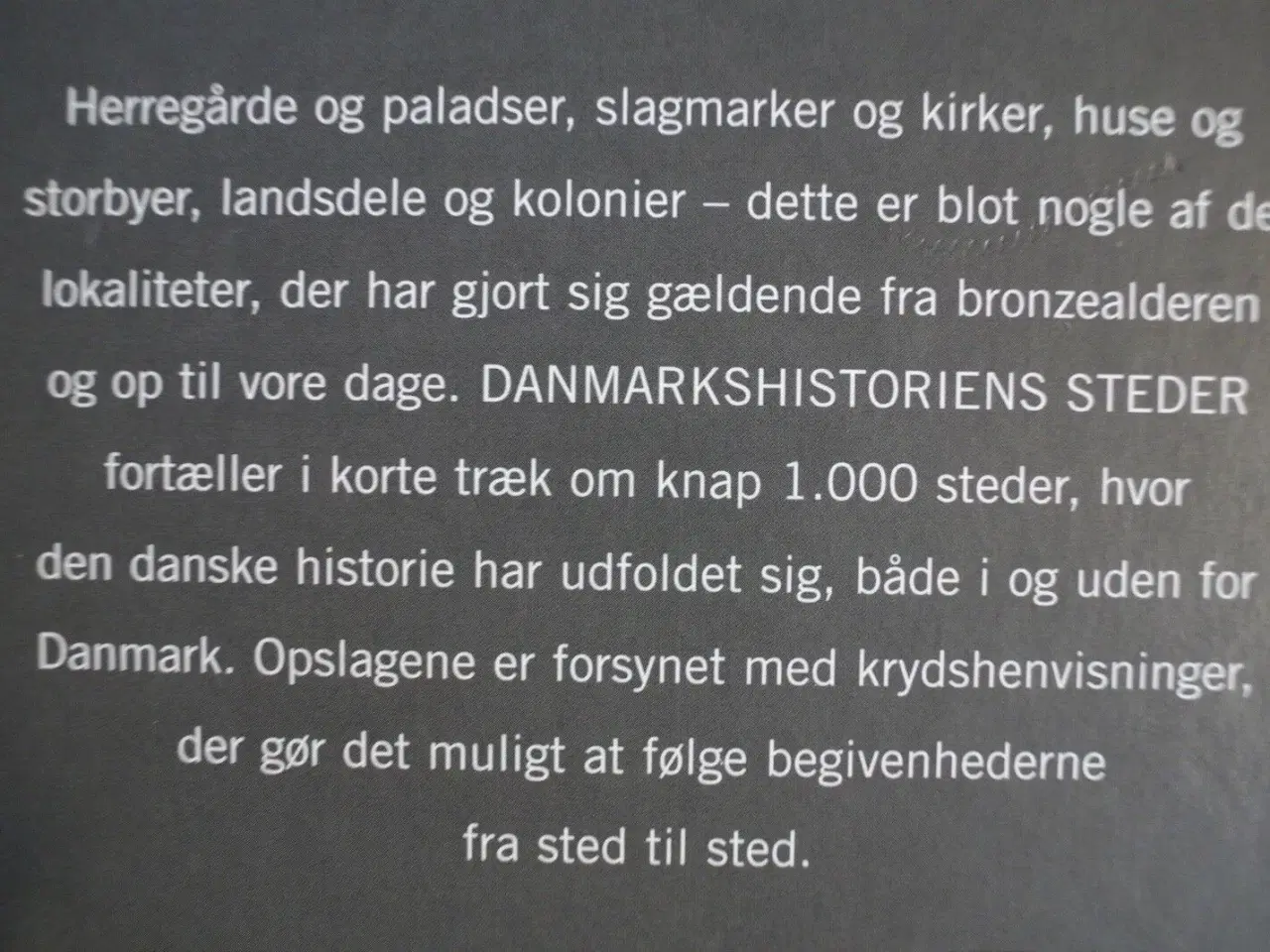 Billede 2 - danmarkshistoriens steder, red. af jon block skipp