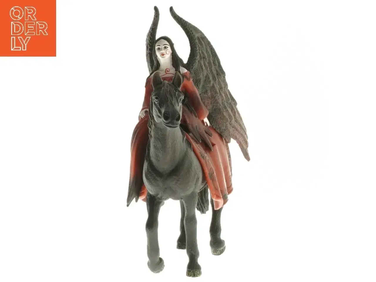 Billede 2 - Figur af engel på hest fra Schleich (str. 13,5 cm)