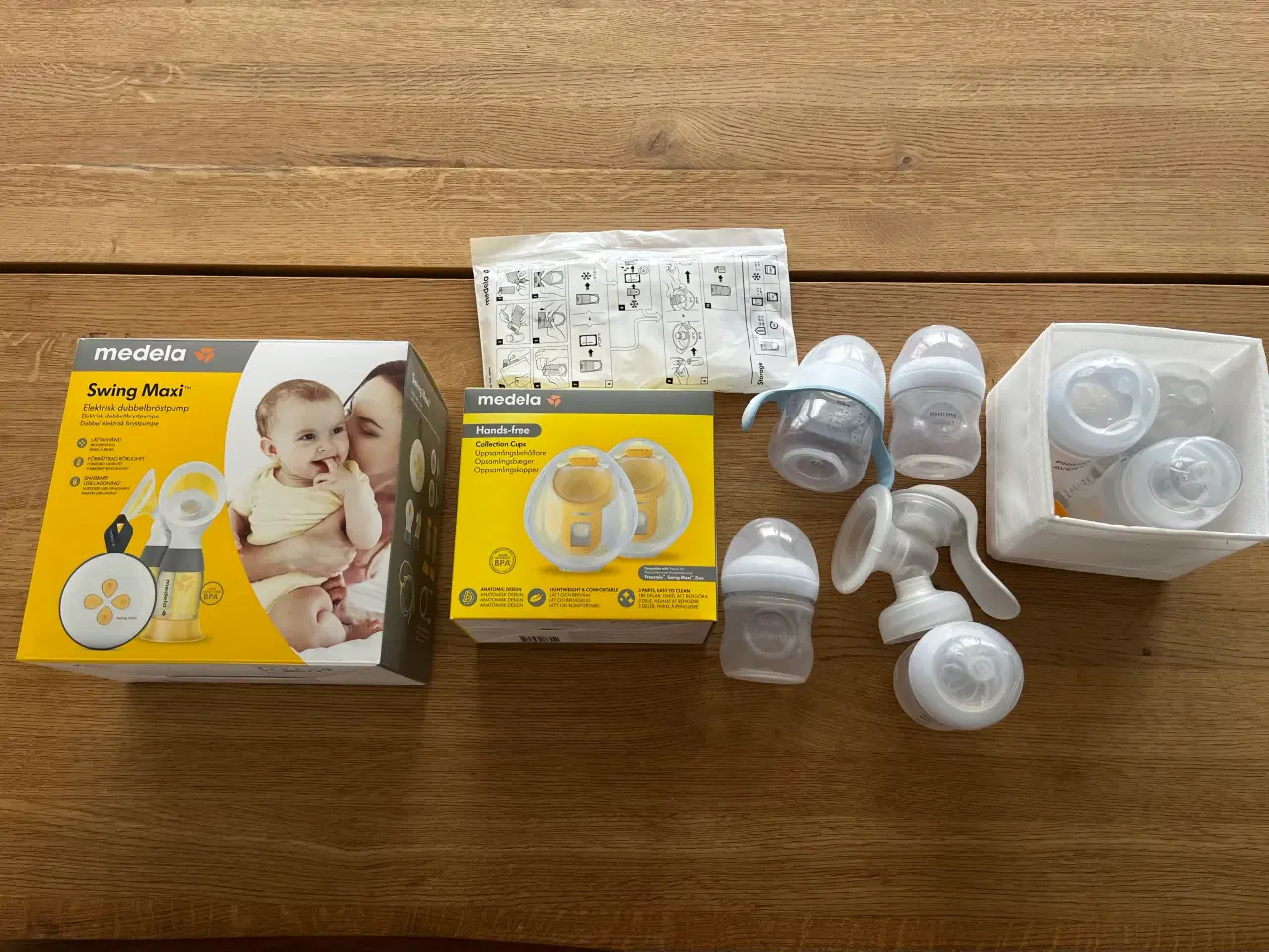 Billede 1 - Medela dobbelt pumpe + div