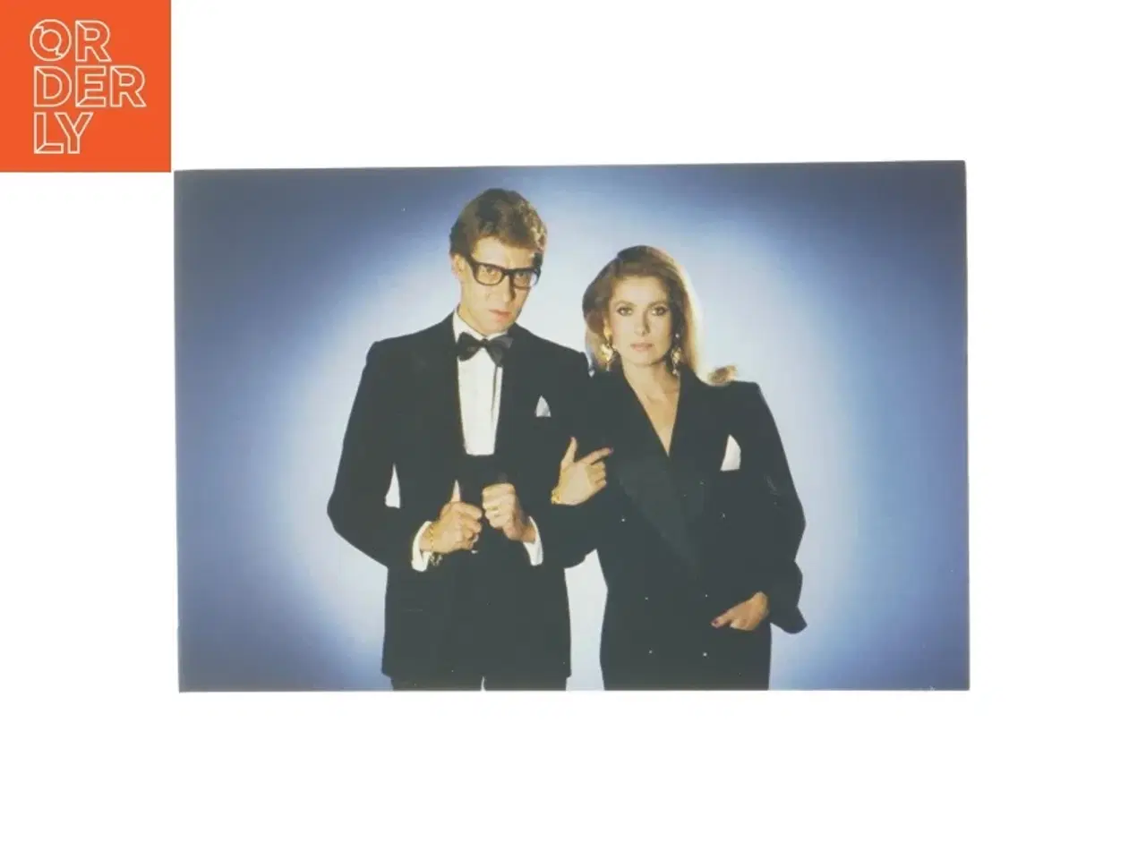 Billede 1 - Fotografisk billede, Yves Saint Laurent og Catherine Deneuve (str. 30x20 cm)