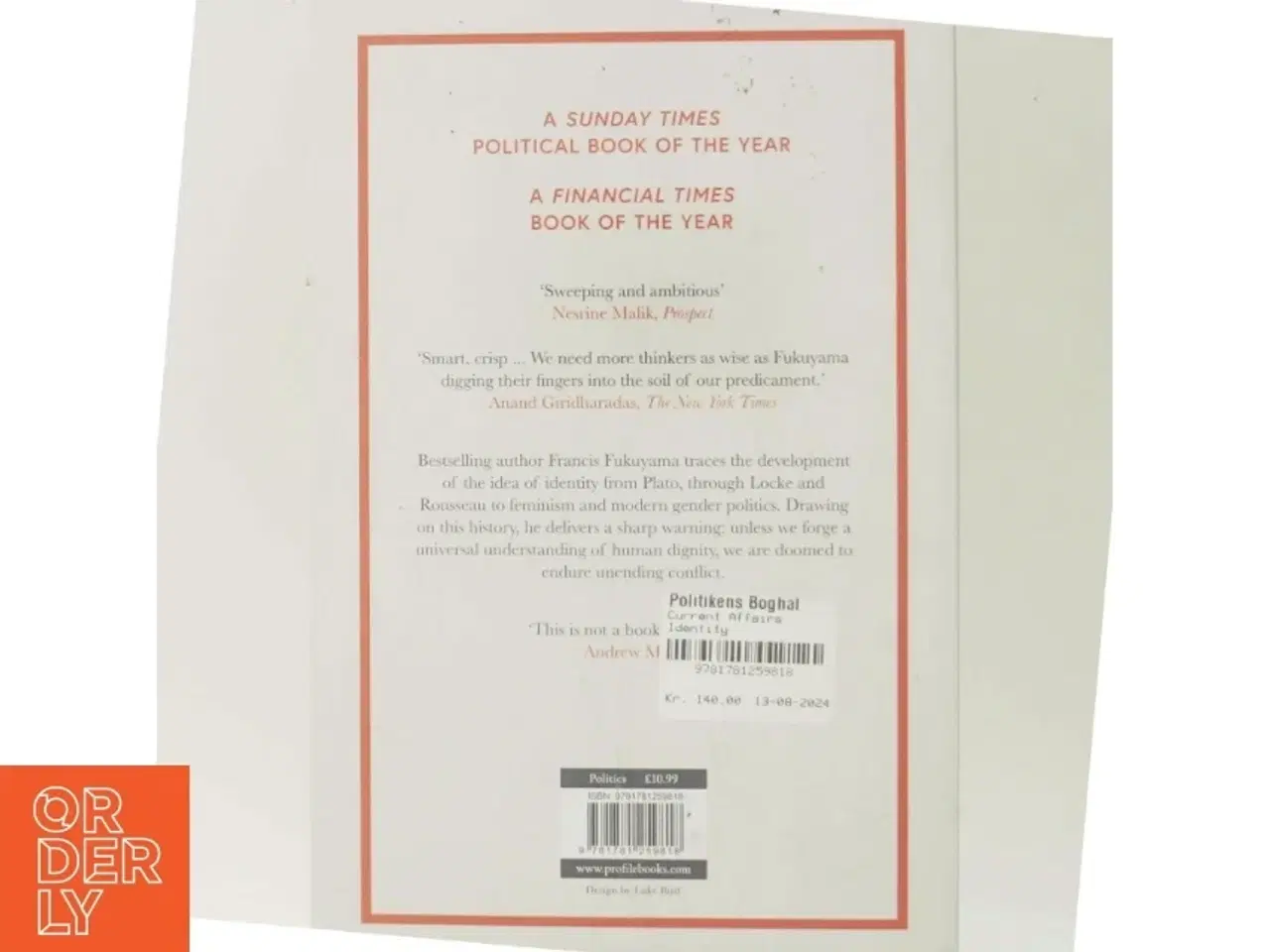 Billede 3 - Identity : contemporary identity politics and the struggle for recognition af Francis Fukuyama (Bog)