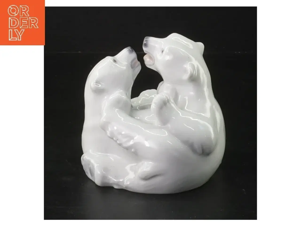 Billede 3 - Porcelænsfigur af isbjørne fra lyngby nr. 90 (str. 10,5x10 cm)