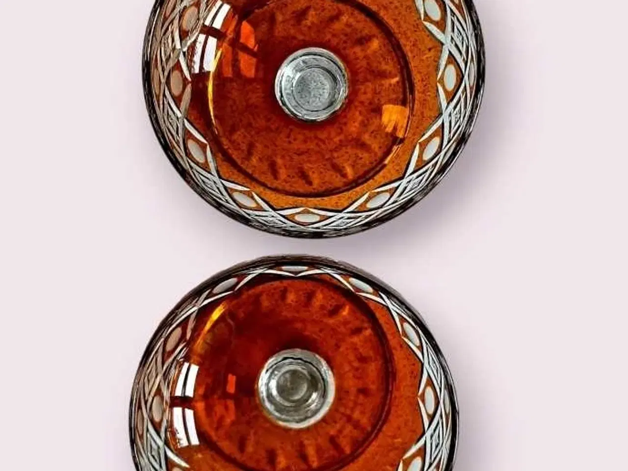 Billede 3 - 2 stk. ældre bøhmiske glas, vintage 