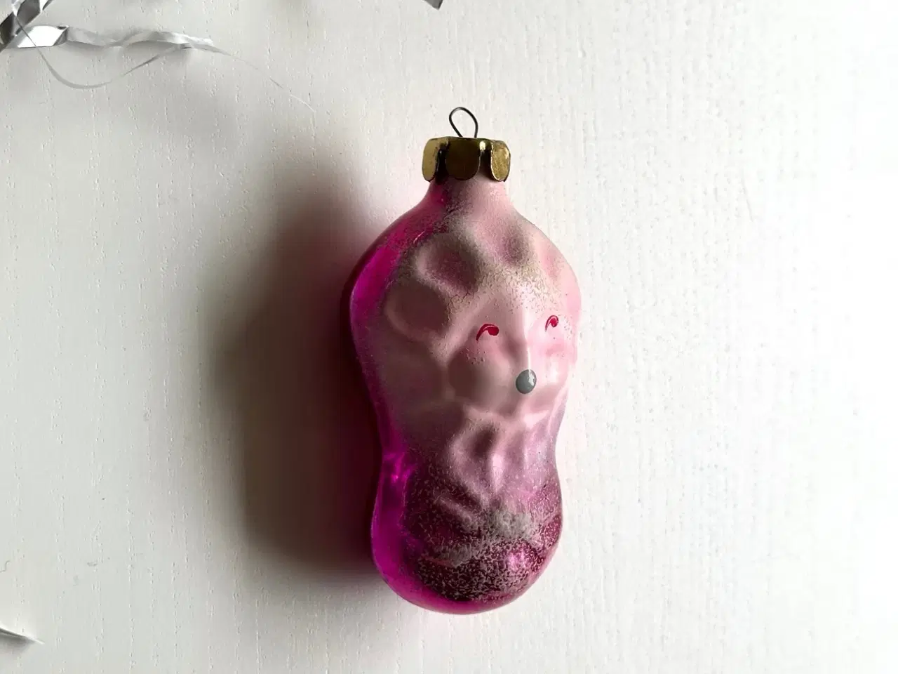 Billede 2 - Vintage julekugle, pink baby