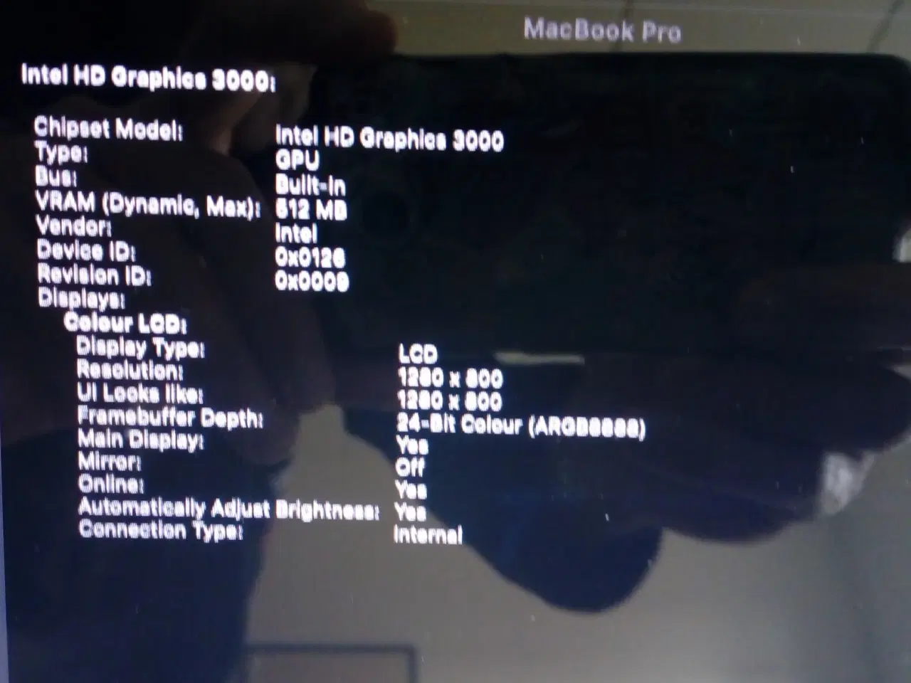 Billede 5 - Original MacBook Pro 13" Early 2011 skærm