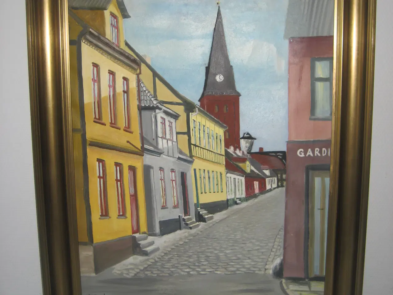 Billede 1 - Maleri fra Hjelmerstald sælges