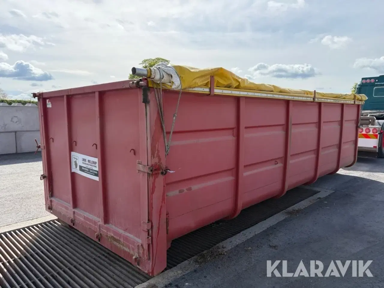 Billede 5 - Ladcontainer åben Micodan med rullepressining korntæt