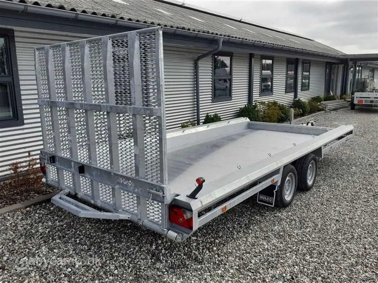 Billede 3 - 0 - Hulco Terrax 2 3500 469x195   stærk og robust maskintrailer. 150 cm rampe. og ekstra lang lad længde. 2 aksler.