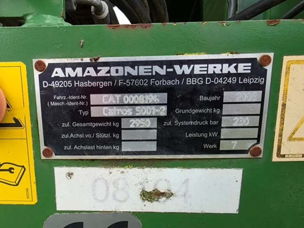 Billede 6 - 5 m Amazone Catros 5001-2 – årg. 2008