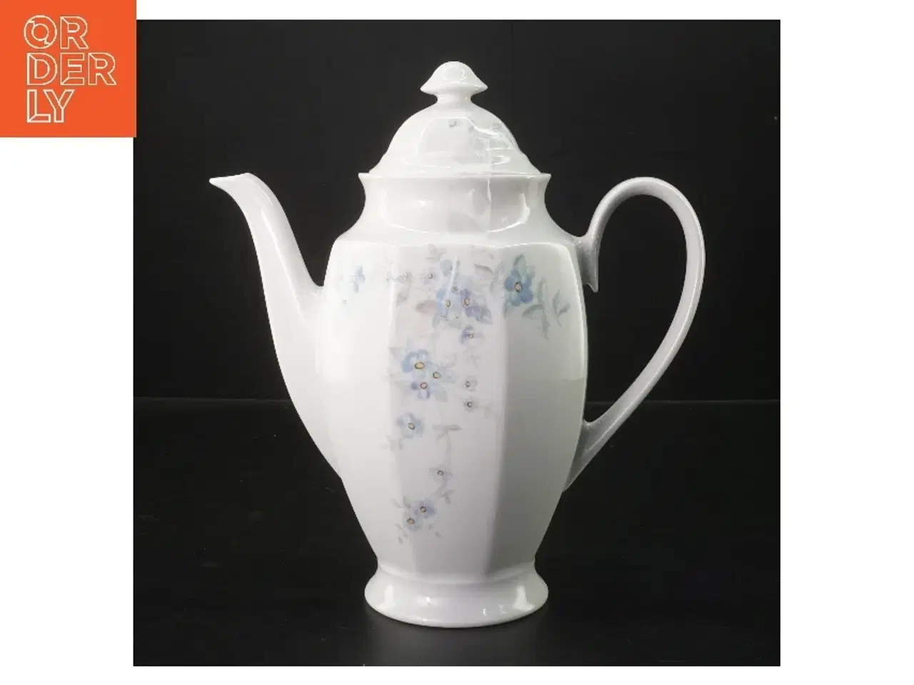 Billede 1 - Porcelæns kaffekande med låg (str. 25,5 cm)