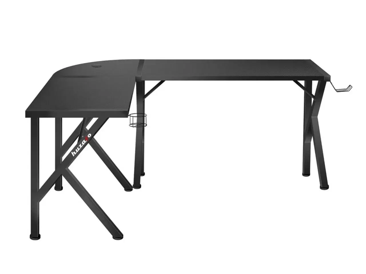 Billede 2 - Gaming bord Huzaro Hero 6.3 – sort hjørneskrivebord