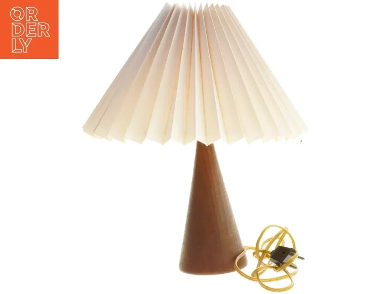 Billede 2 - Bordlampe med foldeskærm (str. Ø 33 cm)