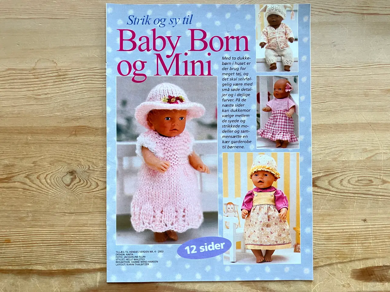 Billede 1 - Strik og sy til Baby Born og Mini Baby Born