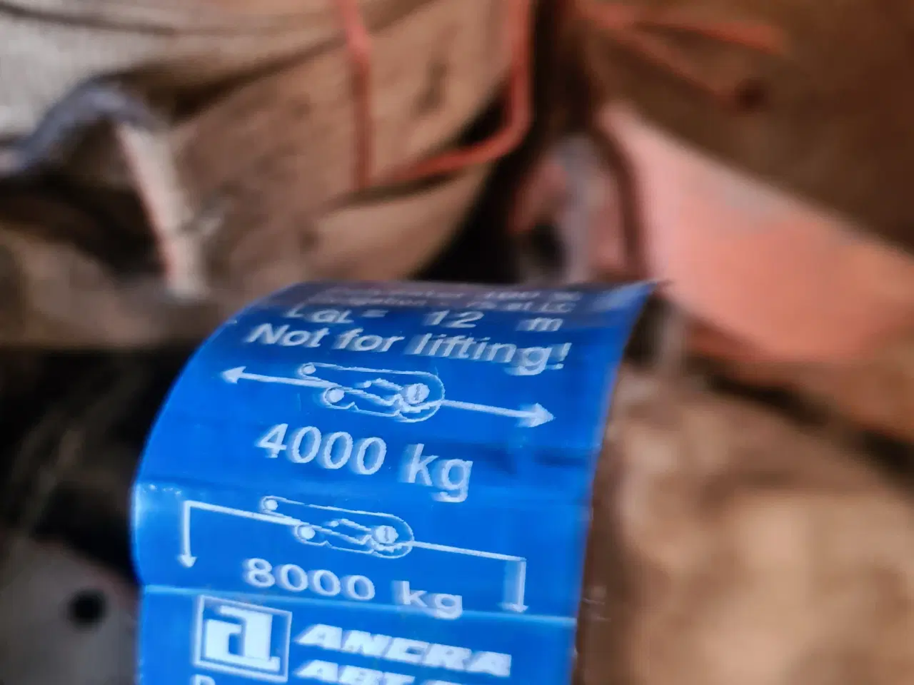 Billede 1 - Surringsstropper  12 meter  4000 kg