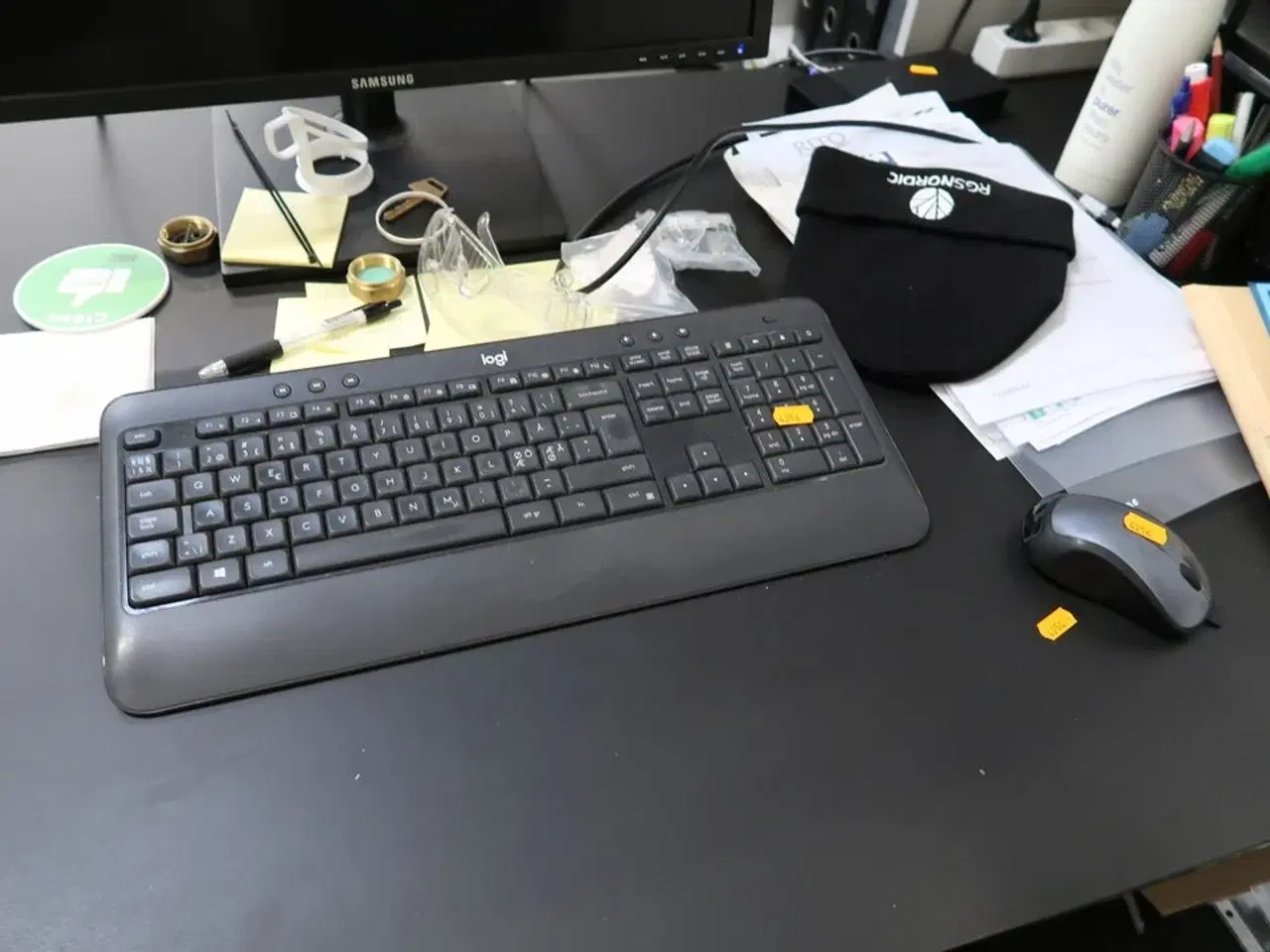 Billede 2 - Computerskærm SAMSUNG S24E450, tastatur, mus, dockingstation DELL