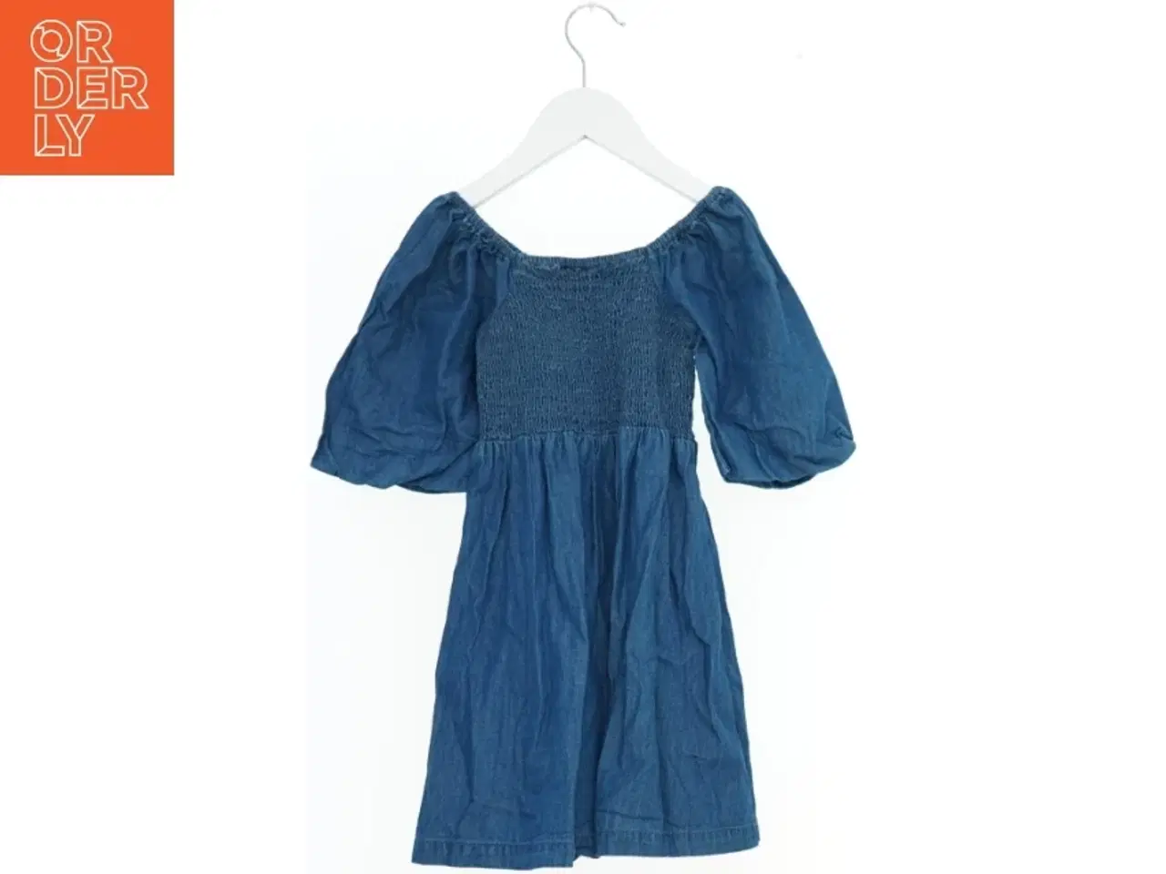 Billede 2 - Blå denim kjole med korte ærmer fra Molo (str. 104)