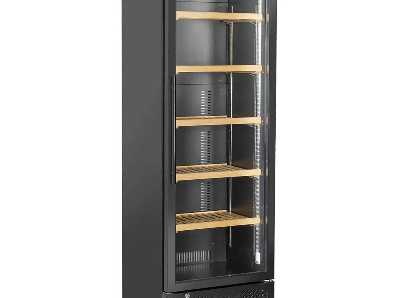 Billede 1 - Diamond Vinkøleskab sort 300L – 600 x 558 x 1800mm