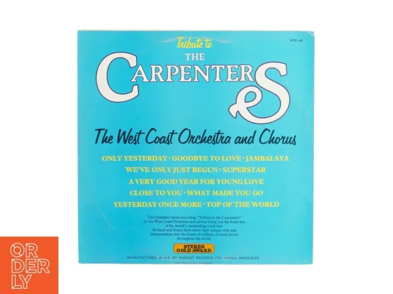 Billede 2 - Tribute to the Carpenters Vinylplade