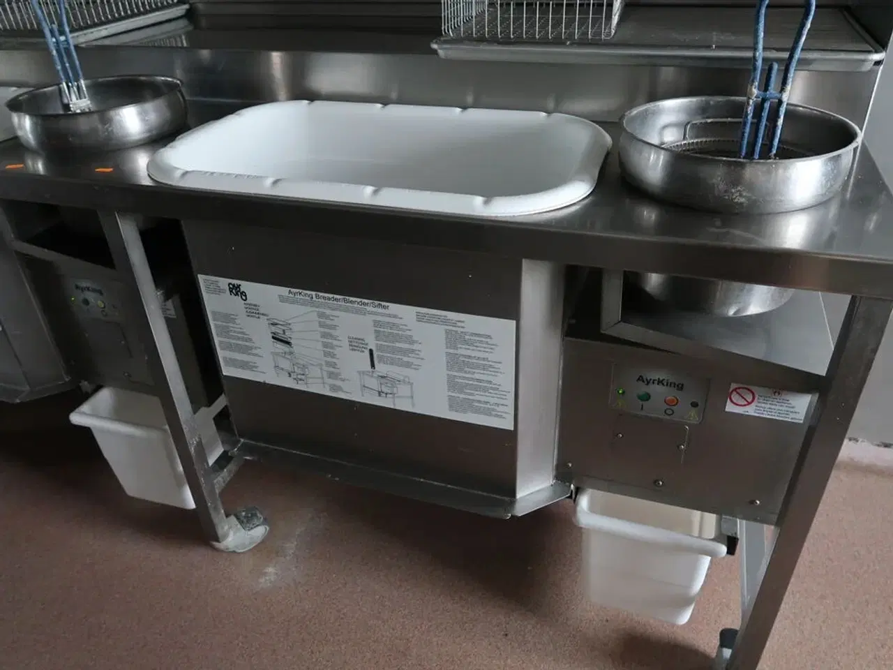 Billede 2 - Dobbelt paneringsstation AYRKING Breader/Blender/Sifter
