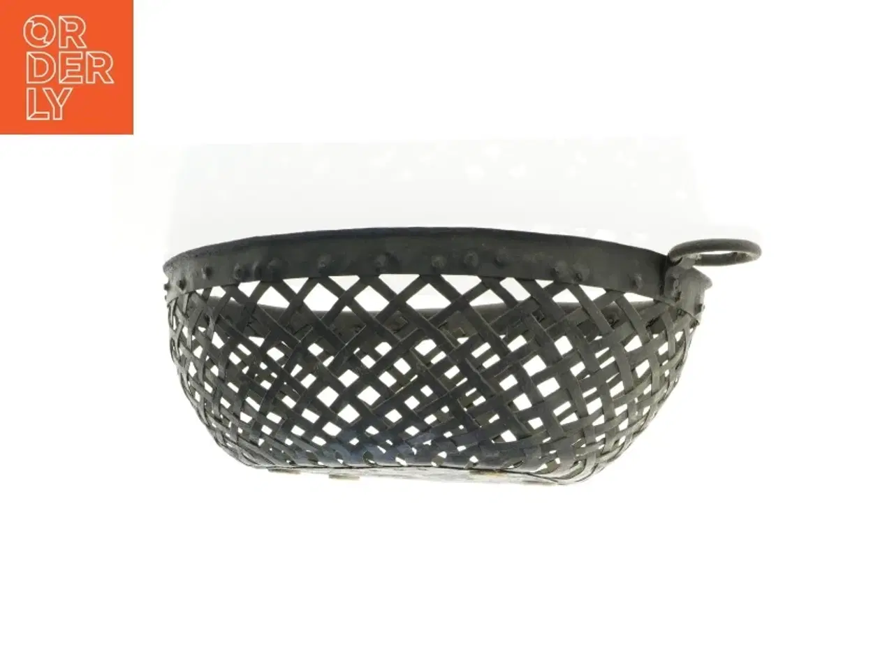 Billede 3 - Smedejern Metal kurv med håndtag (str. 36 x 24 x 12 cm)