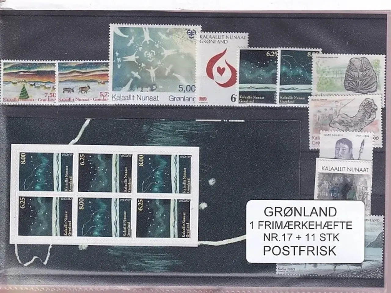 Billede 1 - Grønland - Frimærkehæfte NR. 17 + 11 Stk. - Postfrisk