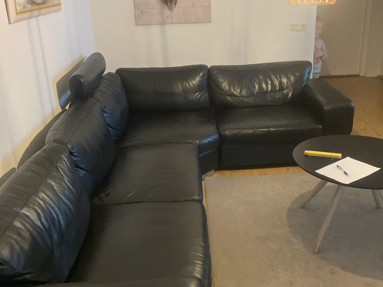 Billede 4 - Lækker hjørnesofa i ægte læder