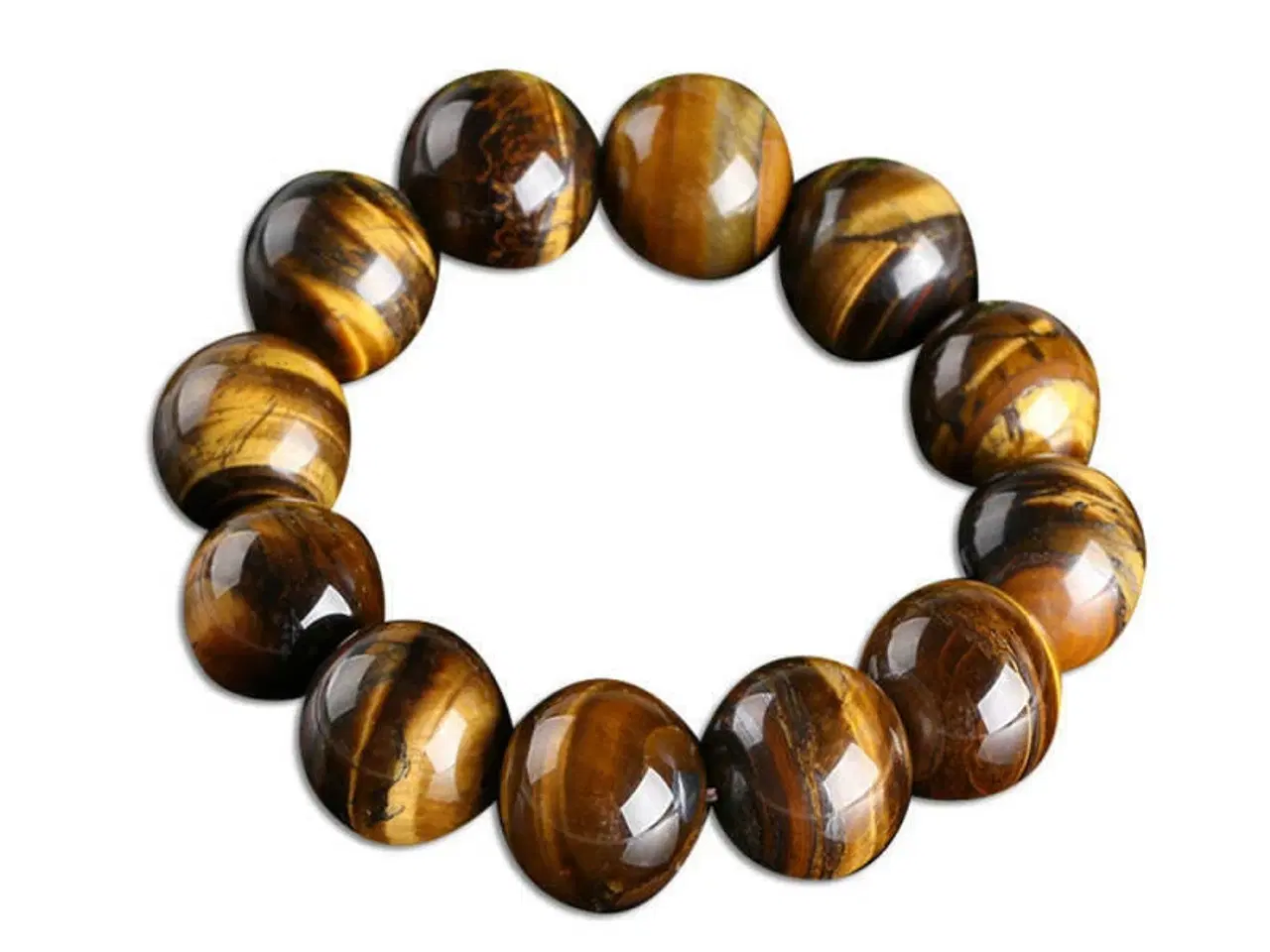 Billede 5 - Tiger Eye armbånd. 8,10,12,14  mm's perler