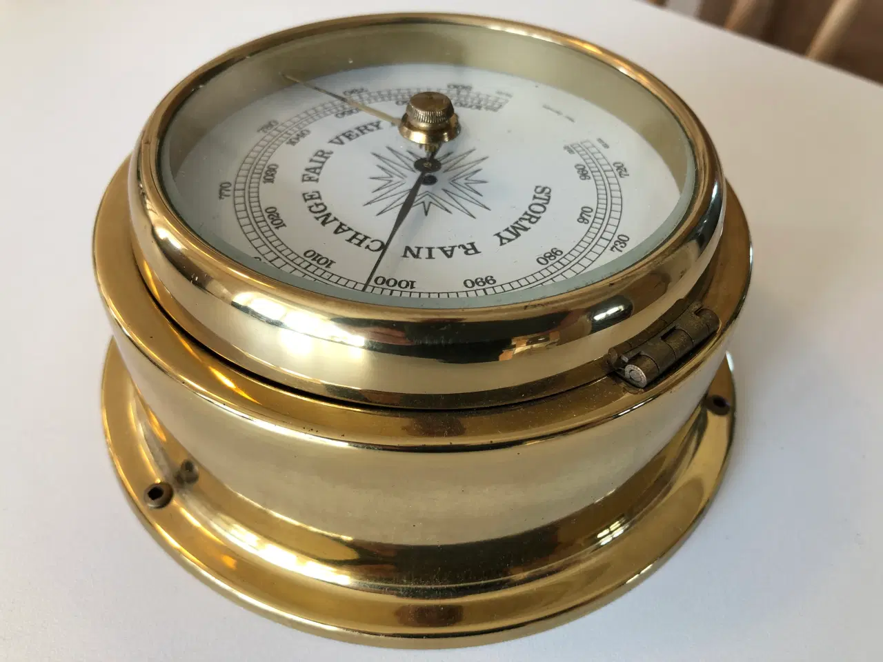 Billede 7 - Skibsbarometer i messing